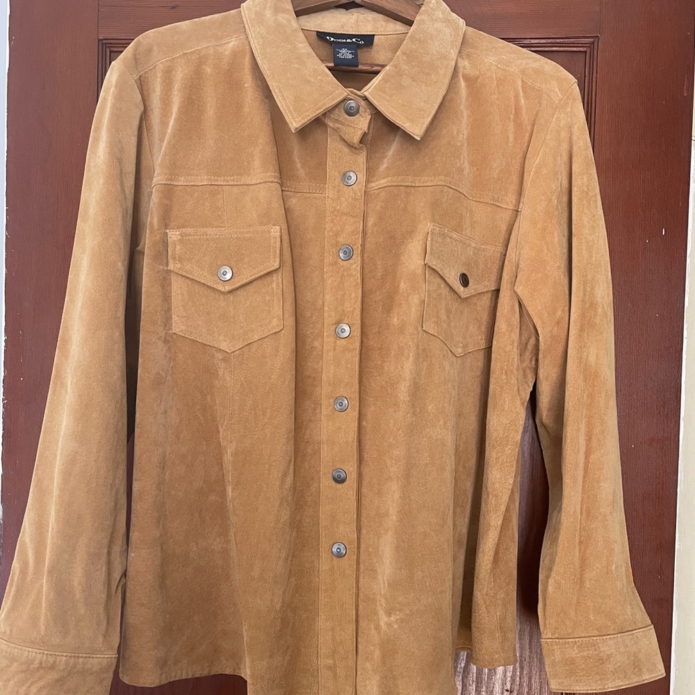 100% genuine leather suede jacket